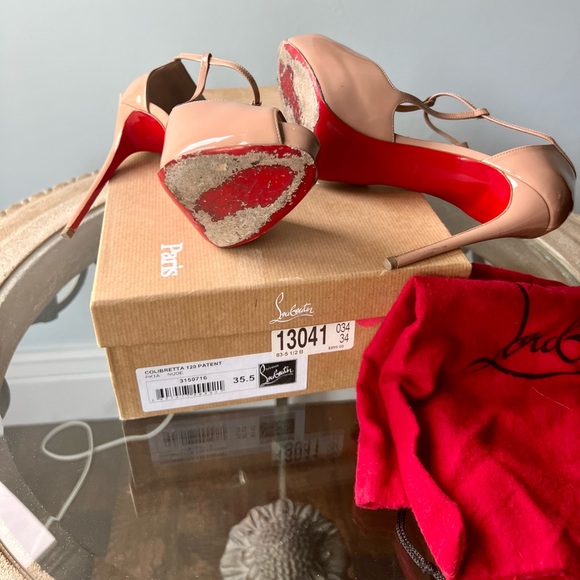 Christian Louboutin Colibretta Nude Heels - Picture 4 of 4